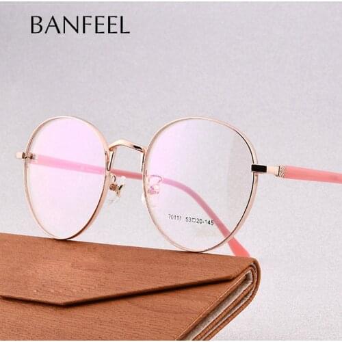 Alloy Glasses Frame Fashion Vintage Retro Metal Frame Nerd Geek Eyewear Myopia Optical Eyeglasses Round Circle Eye Glasses