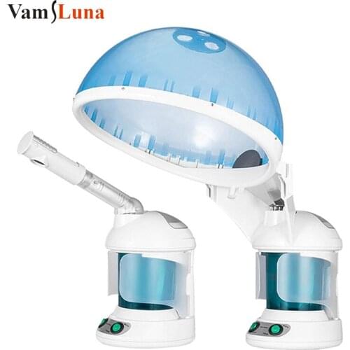 2 in 1 Vapour Ozone vaporizador facial Steamer Face Care Skin relax Moisturizer Beauty Aroma Herbal Steaming face Spa Device