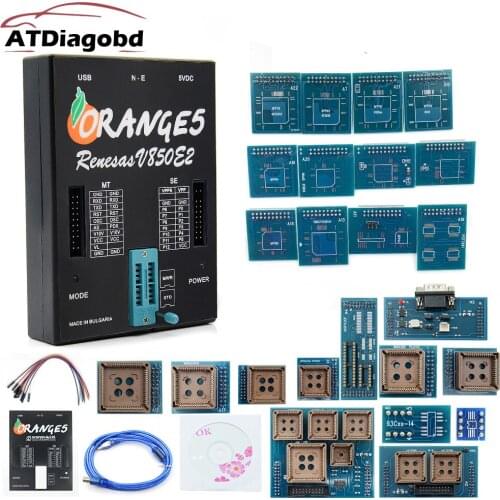 Newest With Full Packet Hardware + Additional Software with full Adapters OEM Orange5 V1.36 Programmer Orange 5 Programmer