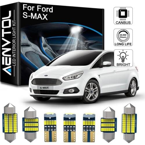 Seker 11Pcs Interior LED For Ford S-MAX WA6 Canbus Vehicle Bulb Indoor Dome Map Reading Light Error Free Auto Lamp Accessories