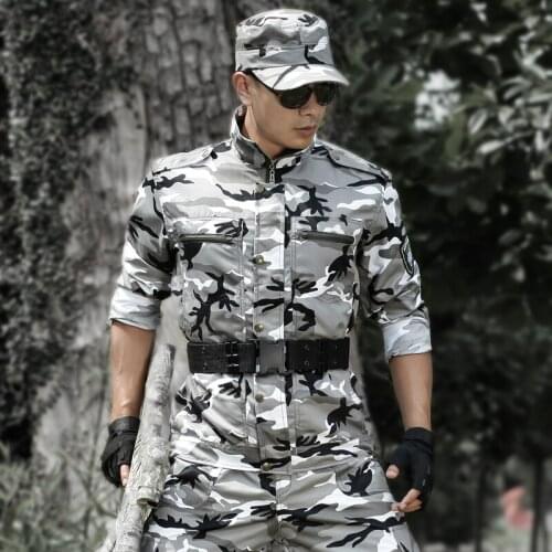 Tactical Hunting Clothes CS Camouflage Military Combat Jackets+Pants Army Training Pantalon Commandos Suits Gear For Men Hunter