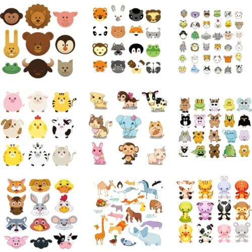 Iron-on Transfers for Clothing Patches for Clothes Cute Stickers Diy Cartoon Patch Fusible Heat Transfer Vinyl Adhesive Stripe C