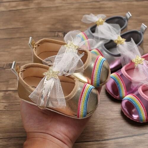 Baby Shoes Cute Bow Baby Girl Princess Shoes Birthday Wedding Shoes Soft Bottom First Walker Prewalkers