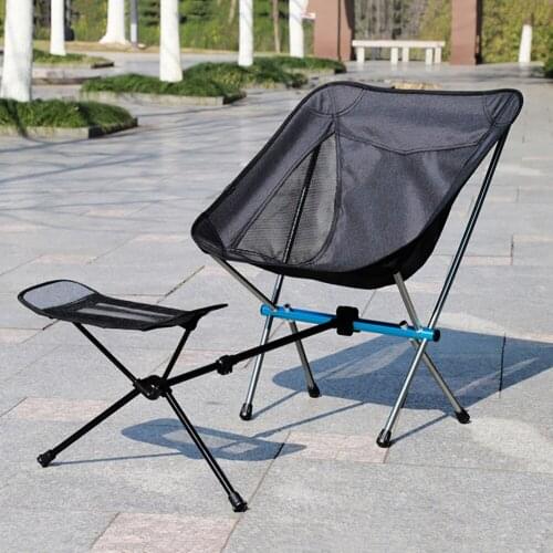 Outdoor Folding Chair Footrest Portable Aluminum Camping BBQ Bracket Leg Stool Camping Portable Outdoor Elements