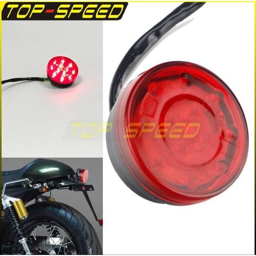 Universal Motorcycle 12V 1.8W 0.15W Red LED Stop Tail Lights For Honda Suzuki Yamaha Kawasaki Chopper Cafe Racer Bobber Custom