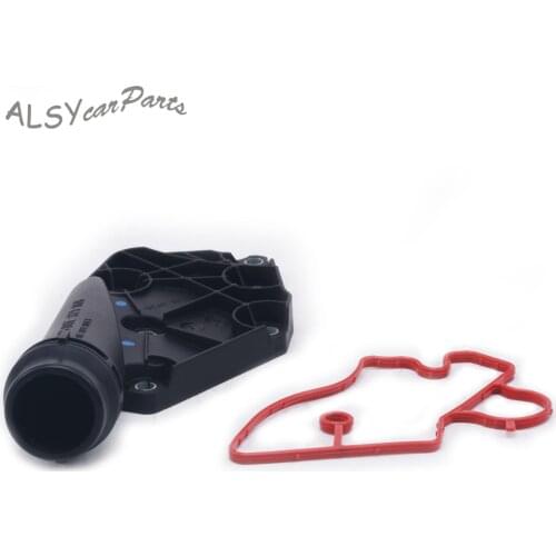 YIMIAOMO Water Pump Thermostat Cover Housing Connector For Audi A4 A5 Quattro A6 Allroad A7 Q5 3.2L 2.5L 06E 121 168 06E121161T