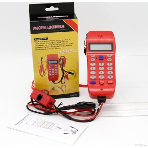YOUYSI NF-866 Telecom Check Telephone Line Check Survey Line Tester Alligator Clip Telephone Tester