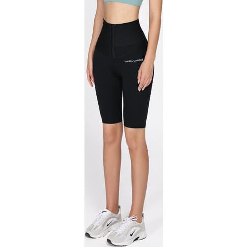 Summer bottoming shorts, thin womens outer wear, black buttocks, abdomen, thin, anti-empty, breasted five-point pants