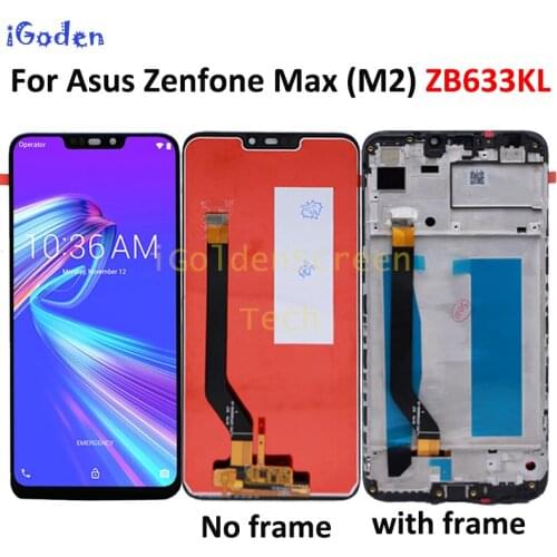 6.26" For Asus Zenfone Max M2 ZB633KL/ZB632KL X01AD LCD Display Screen+Touch Panel Digitizer For ZB633KL X01AD Display
