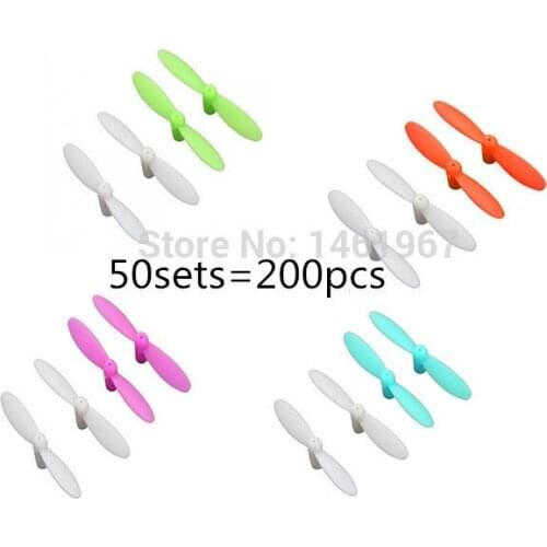 50sets=200pcs Cheerson CX-10 Main Blade for WL V272 V282 V292,Hubsan Q4 H111,JXD-395,LS111,U207 RC Quadcopter