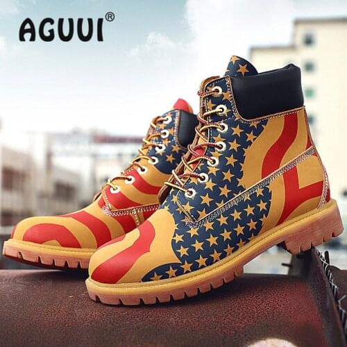 AGUUI Men's Work Shoes