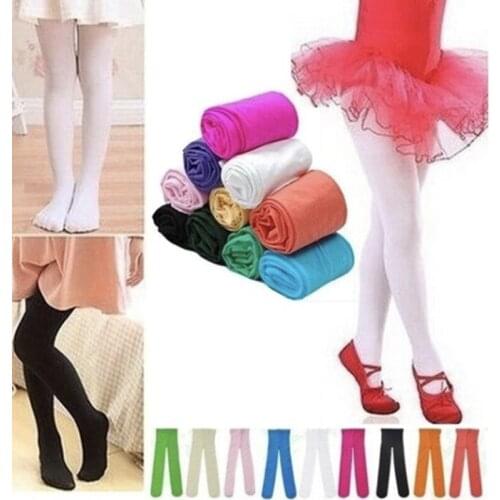 Velvet Solid White girl Pantyhose 3-8Years Candy Color Kids Pantyhose Ballet Dance Tights for Girls Stocking Children Pantyhose