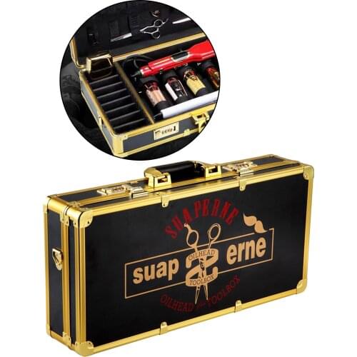 Barber Salon Stylist Travel Carry Case w/Lock Hair Styling Tool Organizer