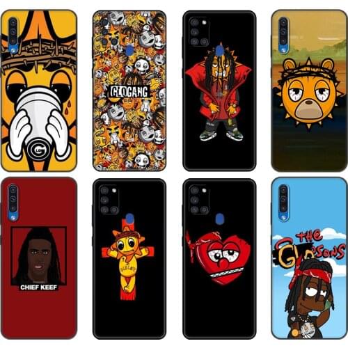 Black tpu Case For Samsung Galaxy A50 50S A30S A10 A21S A31 A41 A51 A71 M21 M30S S10 LITE Cover Fundas Glo Gang Chief Keef Capa