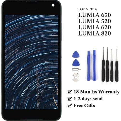 For Nokia Lumia 650 RM-1152 RM-1154 RM-1109 LCD Touch Screen With Frame OEM No Dead Pixel Display Digitizer Spare Parts