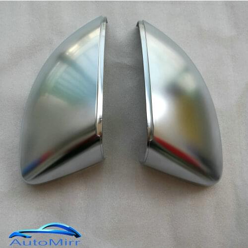 Kibowear for Audi A3 8V S3 Side Wing Mirror Covers Caps Silver Matt chrome Brushed Aluminum 2013 2016 2017 2018 Replacement