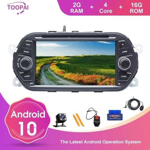 TOOPAI Android 10 For FIAT EGEA TIPO 2015 2016 2017 GPS Navigation Multimedia Player Auto Radio Stereo Head Unit DVD CD Media