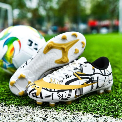 Men Football Boots High Ankle Soccer Shoe Kids Soft Groud Childrens Football Shoes Botas De Futbol Cleats Training Unisex 2021