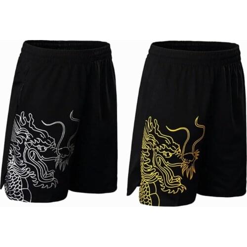 Chinese dragon adult Men Badminton shorts, Tennis shorts ,sports running soccer Table Tennis shorts , pingpong shorts