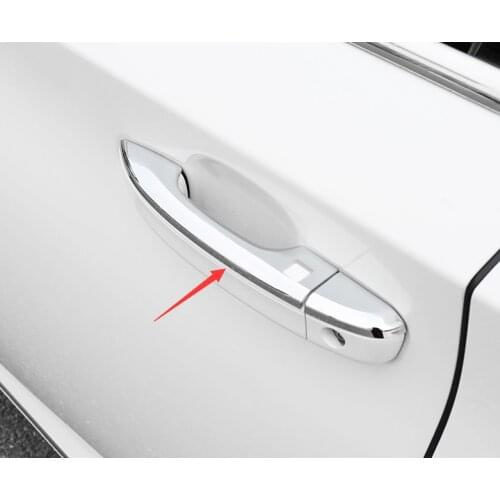 Door Handle Cover Trim Exterior Side Chrome For 2018-2021 Honda Accord Sedan Decoration Style Smart Keyhole