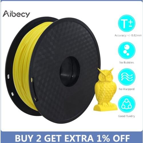 Aibecy PLA Ffilament 1kg 3D Printer Filament 1.75mm Dimensional Accuracy +/- 0.02mm 1kg(2.2lbs) Spool for 3d printer filament