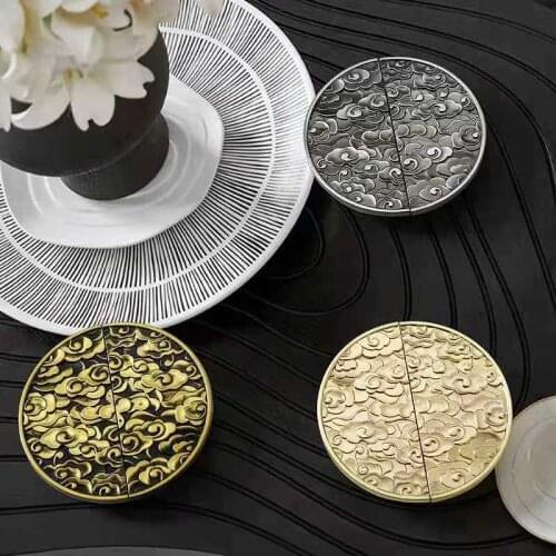 New High-end Cabinet Door Handles Retro Round Zinc Alloy Kitchen Wine Wardrobe Shoe Cabinet Door Knob Handles