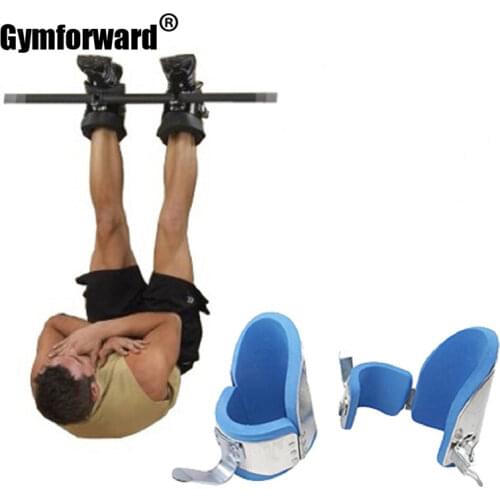 New Fitness Inversion Gravity Boots Bodybuilding Crossfit Safety Locking Mechanism Therapy Ankle Boots Gym Hang Up Hooks