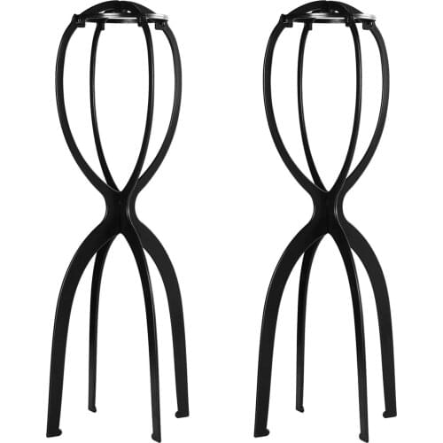 18x36 Cm Plastic Wig Stand Hat Display Wig Head Holders Mannequin Head Stand Portable Folding Wig Stand For Human Hair Wig