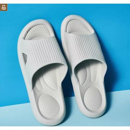 Youpin Men Women Couples Flat Slippers Summer Flip Flops Sandals Household Casual Bath Slip On Slides With Bulge Massage Dots