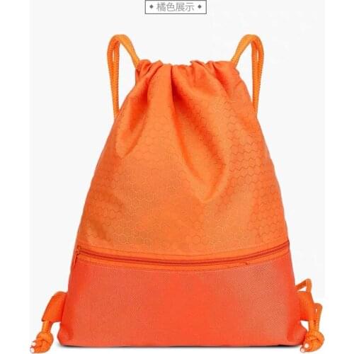 Light Weight Easy Oxford Cloth Drawstring Backpack School Gym Drawstring Bag For Basketball Bag For Teen And Men 2021