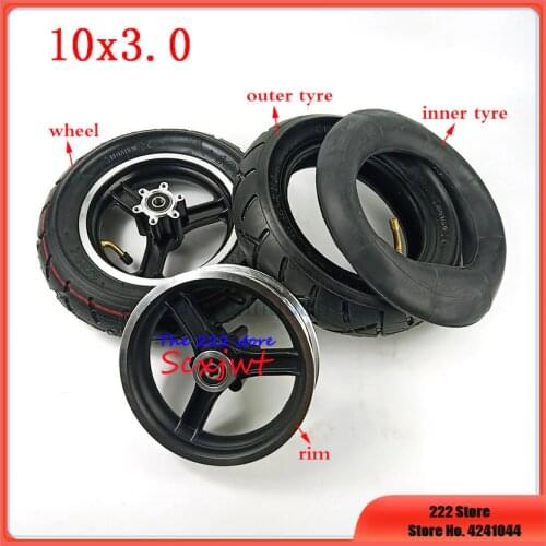 10x3.0 tire inner tube&alloy Disc brake rims for Electric Scooter Balancing Hoverboard 10*3.0 tyres 10 inch pneumatic wheels
