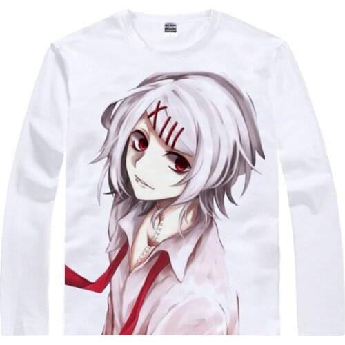 Ken Kaneki T-Shirt Waitress Toka Shirt colorful T shirts Anime Accessories shirt Print Womens Long t-shirts Anime cute t-shirt a