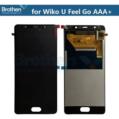 LCD Screen for Wiko U Feel Go LCD Display Touch Screen Digitizer for U Feel Go LCD Assembly Phone Replacement AAA No Frame Black