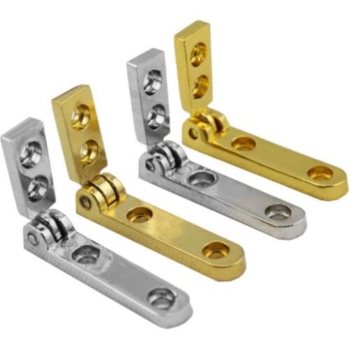 10PCS Antique Hinge 90 Degree L-shaped Support Spring Hinges for Miniature Furniture Jewelry Gift Wood Box Wine Case