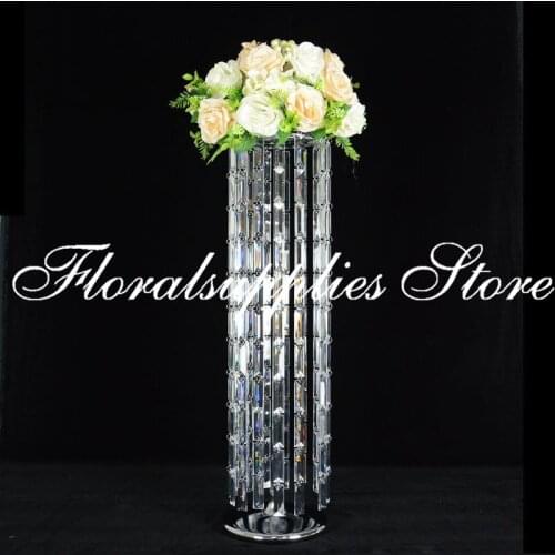 10PCS/lot acrylic crystal wedding centerpiece tall flower stand Table decor wedding supply Wedding decorations Hotel