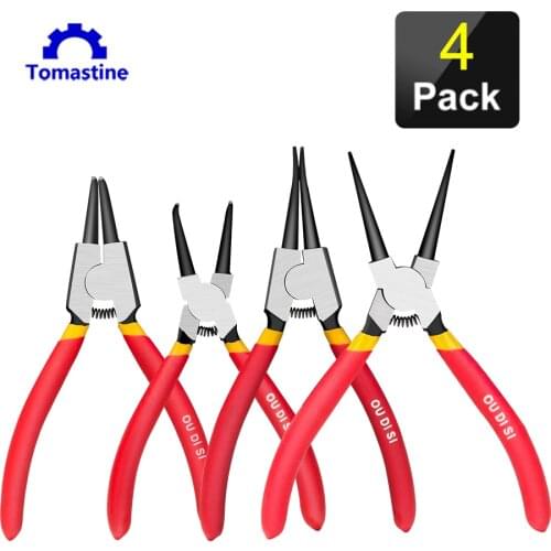4 pcs Portable 7" 9" 13" Internal External Pliers Retaining Clips Multifunctional Snap Ring Circlip Pliers Set DIY Hand Tool