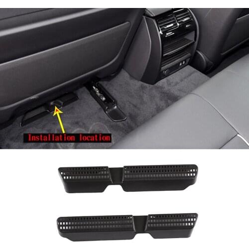 For BMW 5 Series 525i 530i 540i 18-21ABS black car seat under the air outlet mask anti-clogging cover auto parts