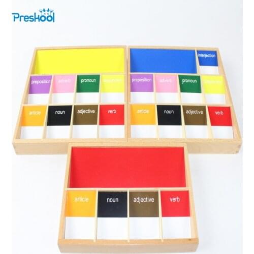 Baby Toy Montessori Basic Language Grammar Sympols 1st Early Childhood Education Preschool Training Kids Brinquedos Juguetes