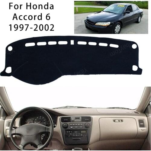 For Honda Accord 6 1997-2002 Console Dashboard Suede Mat Protector Sunshield Cover