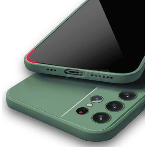 For Samsung Galaxy S21 S20 FE Note 20 Ultra Plus A12 A32 A42 A51 A71 A21S S21ultra Luxury Liquid Silicone Matte Soft Case Cover