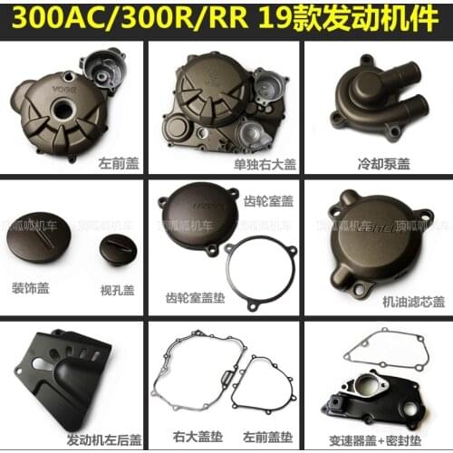 Motorcycle Engine Right Left Cover Oil Filter Element for Loncin Voge 300ac 300r 300rr