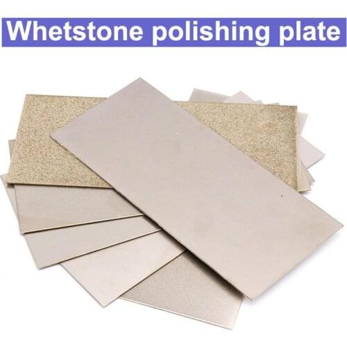 1pc 80-3000 Grit Diamond Square Sharpened Stone Knife Whetstone Polishing Plate Fine Polishing Whetstone Grindstone Kitchen Tool