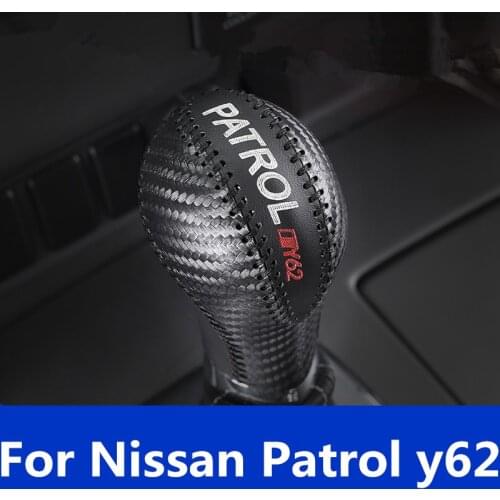 Gear cover modified special gear set gear set decorative leather hand brake gear set Auto Accessories For Nissan Patrol y62