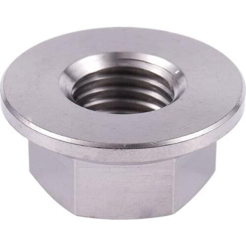 M10 x 1.25 mm TC4 titanium Ti flanged nut for screws SCREW-fastener