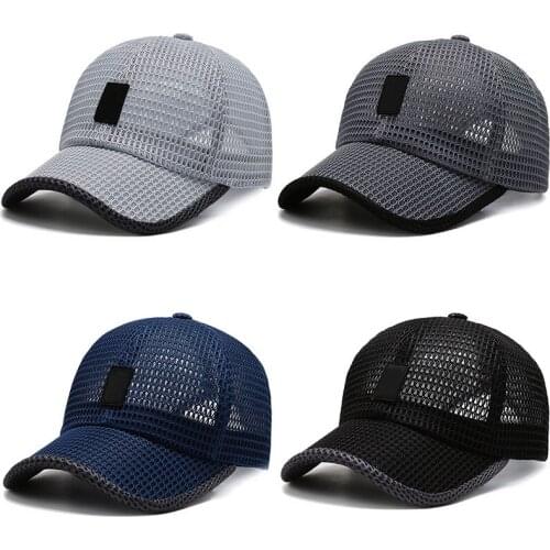 Men Women Summer Baseball Cap Casual Adjustable Outdoor Female Sun Visor Hats Solid Color Breathable Caps