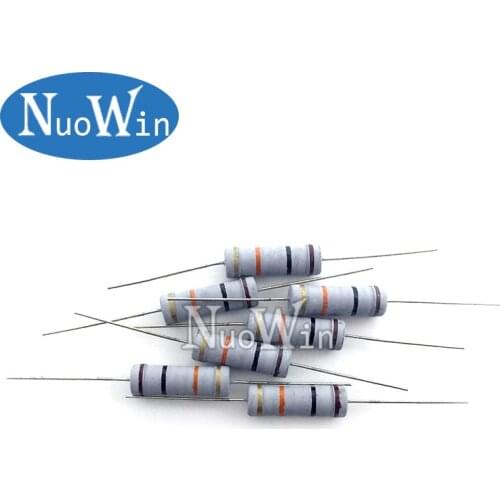 150pcs/lot 5W Power Carbon Film Resistor Kit Assortment Set 1K ohm-820K ohm 5% Resistance Pack 100K 10K 33K 47K 470K Resistors