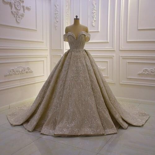 New Design Special Crystal beading wedding dress 2021