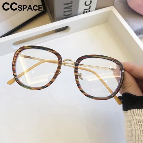 53536 Irregular Square Stripe Ladies Eyewear Anti Blue Light Men Womens Computer Glasses