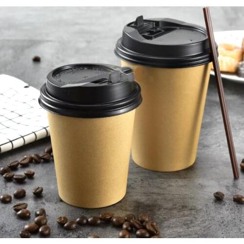 12oz 400ml Disposable Coffee Paper Cup With Coffee Stir Bar&Cover