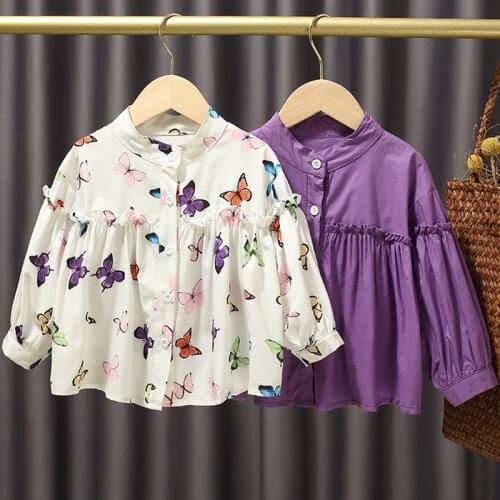 Toddler girl fall clothes 2020 girls blouse children clothes kids loose cotton shirts for girls clothes girls tops blusas 18m-7y